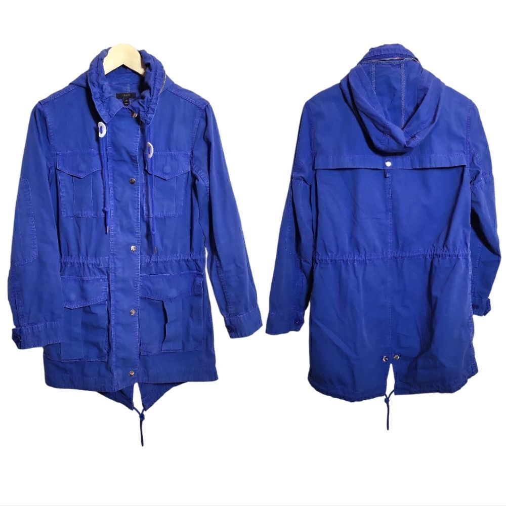 ‎J Crew Blue Cotton Utility Jacket Size XSmall - Picture 5 of 13